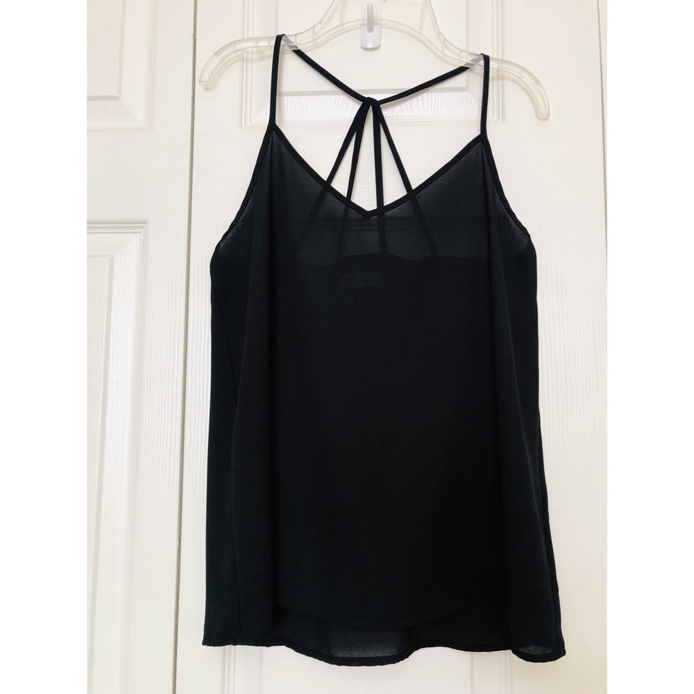 Abercrombie & Fitch Black Camisole Top with Noodle Straps